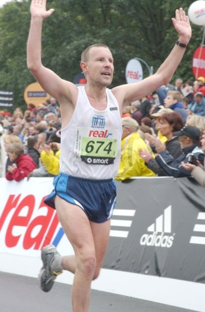 Zieleinlauf Berlin-Marathon 2004